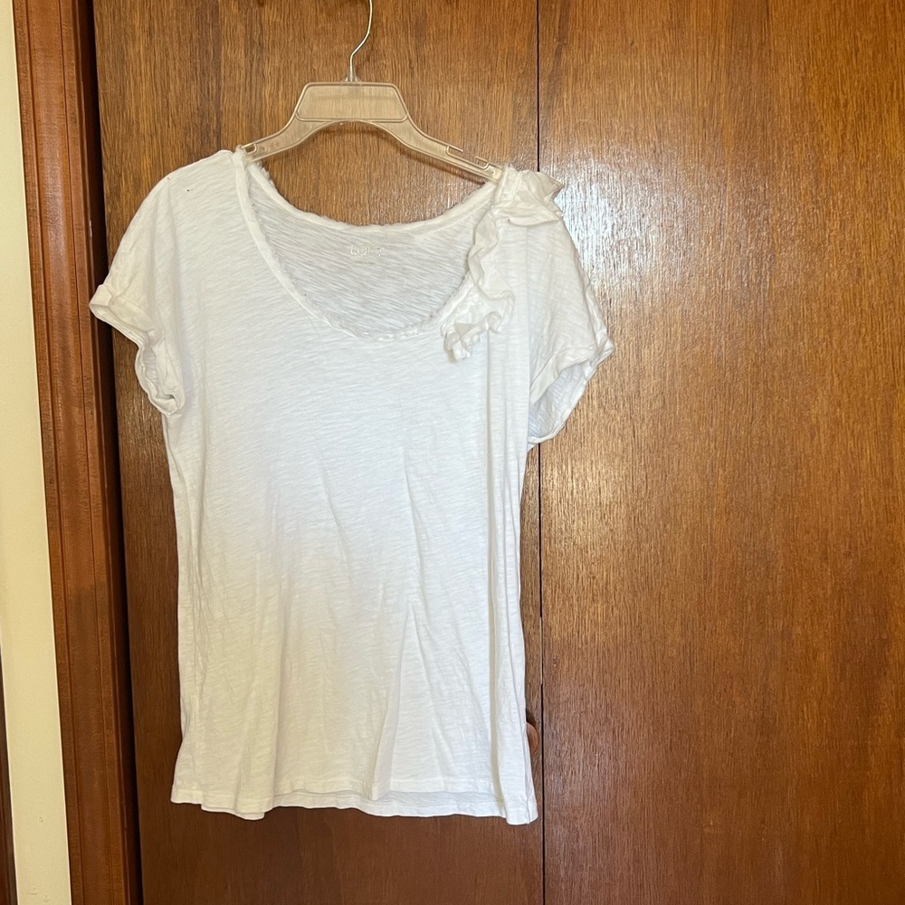 LOFT White Short Sleeve Women's Tee